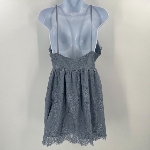 Superdown Small Blue Lace Mini Dress Backless Open Back Cocktail Party Revolve - Picture 2 of 9